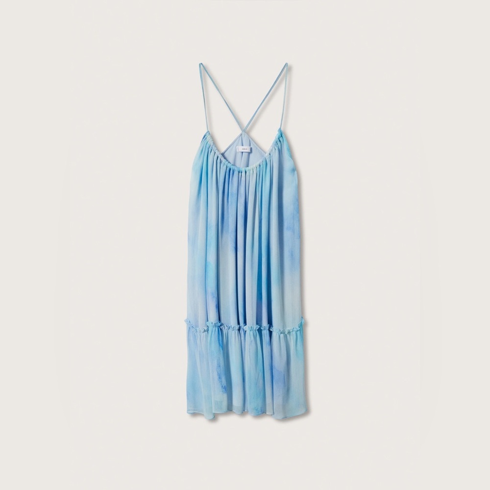 Mango ruffles chiffon dress - Picture 8 of 8